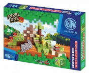 Zestaw klocków magnetycznych AstraFun Pixel One Farma - 96 el.